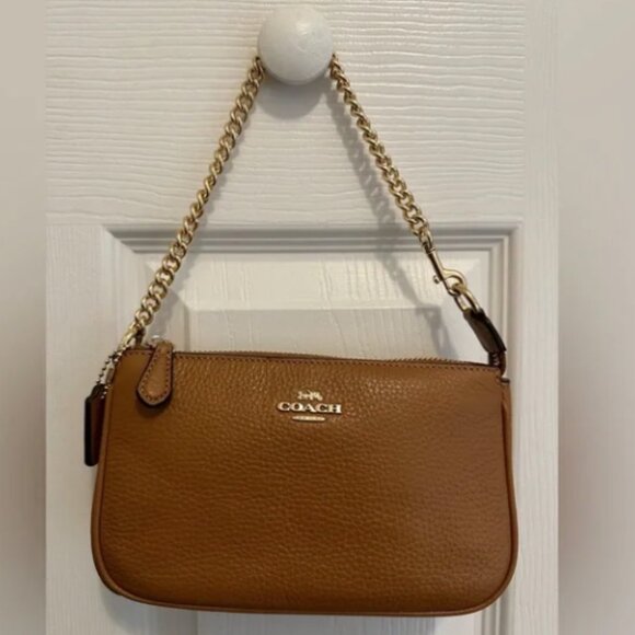 Coach Handbags - Coach Nolita 19 with Chain Brown Pebbled Leather